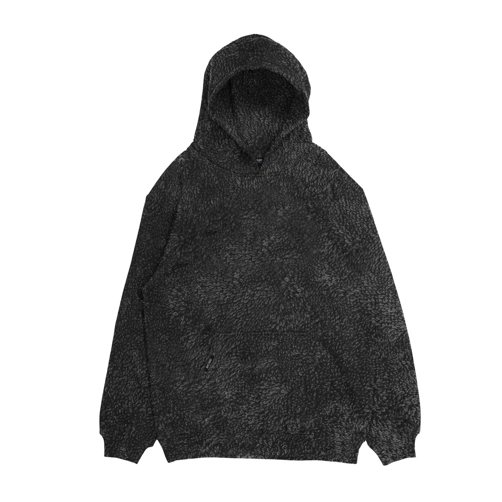 HOODIE BASTARD OVERSIZE BEAR LISO NEGRO Muyurbano