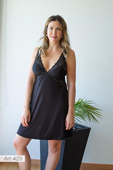 Art. 429 CAMISOLIN MODAL CON PUNTILLA MEU BEM