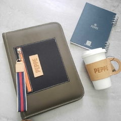 PORTA AGENDA CUERO - CON CIERRE PEPPE - tienda online