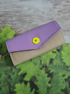 Billetera con tapa bicolor - comprar online