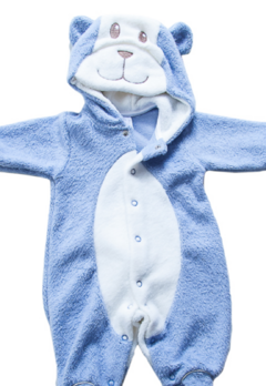 Macacão Longo Bebê Azul Beth Bebê - comprar online