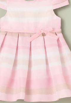 Vestido Infantil Tons Rosa Laço Petit Cherie - Vim Vi Venci Moda Infantil e Teen