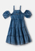 Vestido Infantil Jeans Animê - comprar online