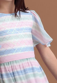 Vestido Infantil Estampa Colorido Petit Cherie - comprar online