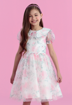 Vestido Infantil Rosa Estampado Petit Cherie na internet