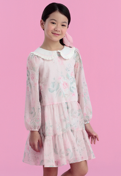 Vestido Infantil Rosa Mix Textura Petit Cherie na internet