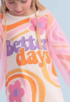 Vestido Infantil Better Days Tule Mon Sucrê - comprar online
