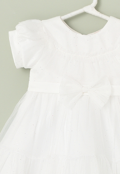 Vestido Infantil Branco Laço Petit Cherie - comprar online