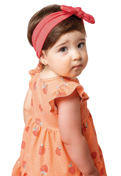 Vestido Curto Estampado Maças Infantil Coloritta - comprar online