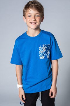 Camiseta Infantil Sonic Azul Johnny Fox - comprar online