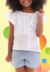 Conjunto Short Jeans Infantil Carol e Dani - comprar online