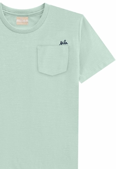 Camiseta Verde Itália Malha Flame Infantil Milon - comprar online