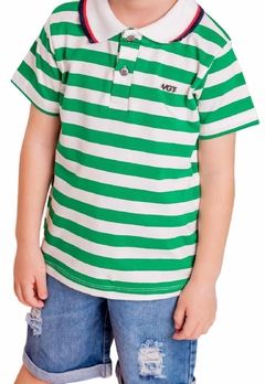 Conjunto Polo Verde Bermuda Jeans Infantil Vigat - comprar online