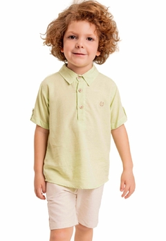 Conjunto Camisa Verde Bermuda Infantil Vigat