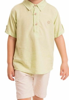 Conjunto Camisa Verde Bermuda Infantil Vigat - comprar online