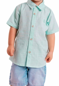 Conjunto Bermuda Jeans Camisa Infantil Vigat - comprar online