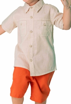 Conjunto Bermuda Laranja Camisa Infantil Vigat - comprar online