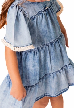 Vestido Malha Jeans Infantil Vigat - comprar online