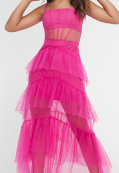 Vestido Juvenil Tule Pink Bobby Lulu - comprar online