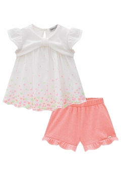 Conjunto Shorts Menina Estampado Infanti - comprar online