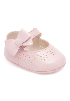 Sapato infantil Pimpolho rosa com laço