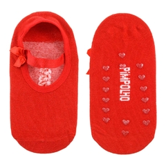 Sapato Meia Infantil Algodão Vermelho - comprar online