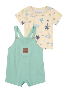 Jardineira e camiseta bebê menino Brandili Baby - comprar online