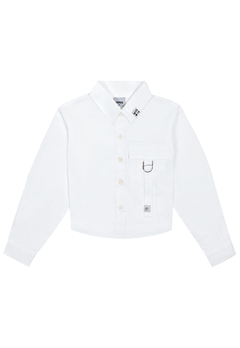Camisa Infantil Botões Branca Catavento