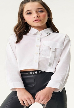 Camisa Infantil Botões Branca Catavento - comprar online