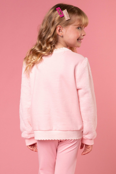 Blusão Peluciado Rosa Kukiê - comprar online