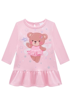 Vestido Infantil Ursos Estampado Kukiê - comprar online