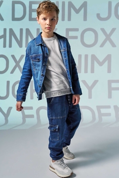Calça Jogger em Malha Jeans Trek com Elastano Johnny Fox