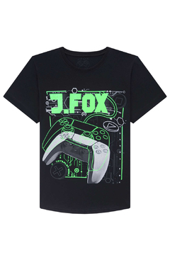 Camiseta Infantil Estampada Manga Curta Johnny Fox na internet