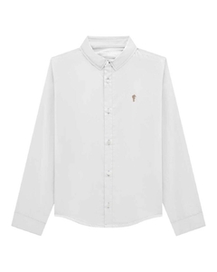Camisa em tricoline Branca Onda Marinha - comprar online