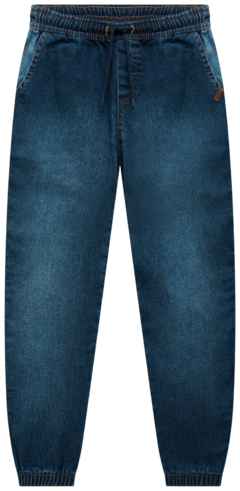 Calça jogger em jeans com elastano Onda Marinha