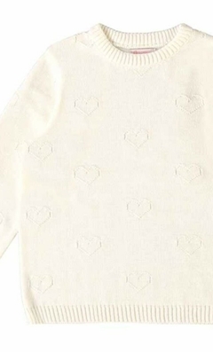 Blusão em tricô trabalhado Off Nina Go - comprar online
