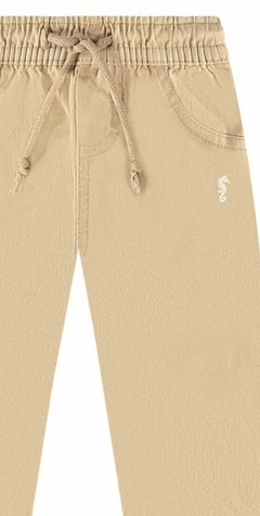 Calça em sarja com elastano forrada Onda Marinha - comprar online