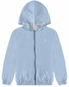 Jaqueta em helanca Capuz Azul Onda Marinha - comprar online