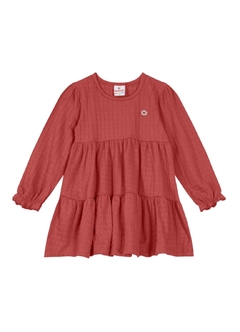 Vestido manga longa em cotton infantil menina Brandili - comprar online