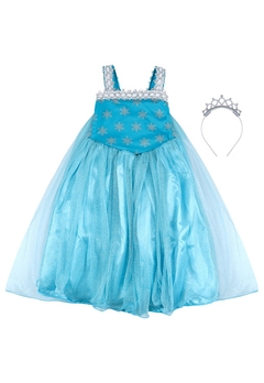 Fantasia Infantil Azul Frozen Muvilê