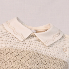 Macacão tricot Vinícius Areia Beth Bebê - comprar online