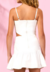 Vestido Alça Branco Corte Cintura Vanilla Cream - comprar online