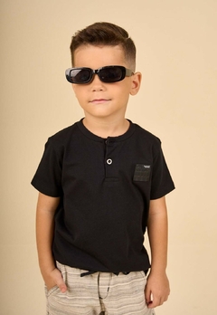 Conjunto Menino Bermuda Preto Ok & Pakita - comprar online