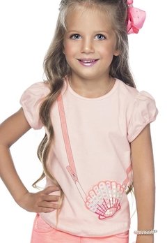 Blusa Infantil Concha Rosa Have Fun