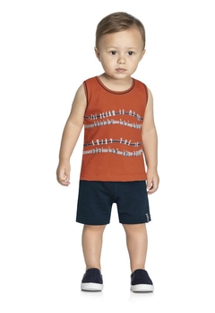 Conjunto Masculino Infantil Camiseta e Bermuda Elian