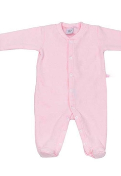 Macacão Longo Soft Glace Infantil Rosa Bebê 2 - comprar online
