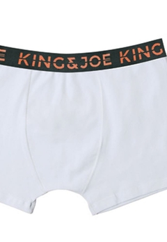 Cueca Boxer Elástico Neon Branca King & Joe - comprar online