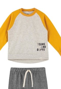 Conjunto Calça Infantil Cinza Colorittá - comprar online