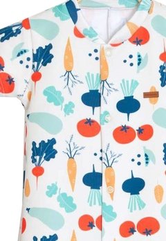 Macacão Curto Estampado Legumes Keko & Beka - comprar online