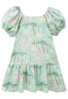 Vestido Infantil Verde Arvores Kukiê - comprar online